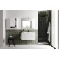 COMPOSIZIONE MOBILE DA BAGNO EASY CANNETTATO L.70 CON CONSOLLE IN CERAMICA E SPECCHIO