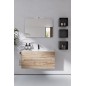 COMPOSIZIONE MOBILE DA BAGNO EASY AFRODITE L.70 CON CONSOLLE IN CERAMICA E SPECCHIO