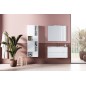 COMPOSIZIONE MOBILE DA BAGNO EASY AFRODITE L.70 CON CONSOLLE IN CERAMICA E SPECCHIO