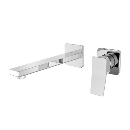 MISCELATORE LAVABO A MURO PIASTRE SEPARATE OMBRA PLUS CROMO