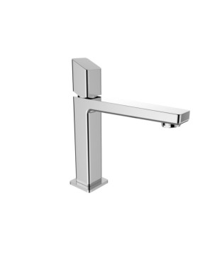 MISCELATORE LAVABO MEDIO OMBRA CON SCARICO CLICK-CLACK CROMO