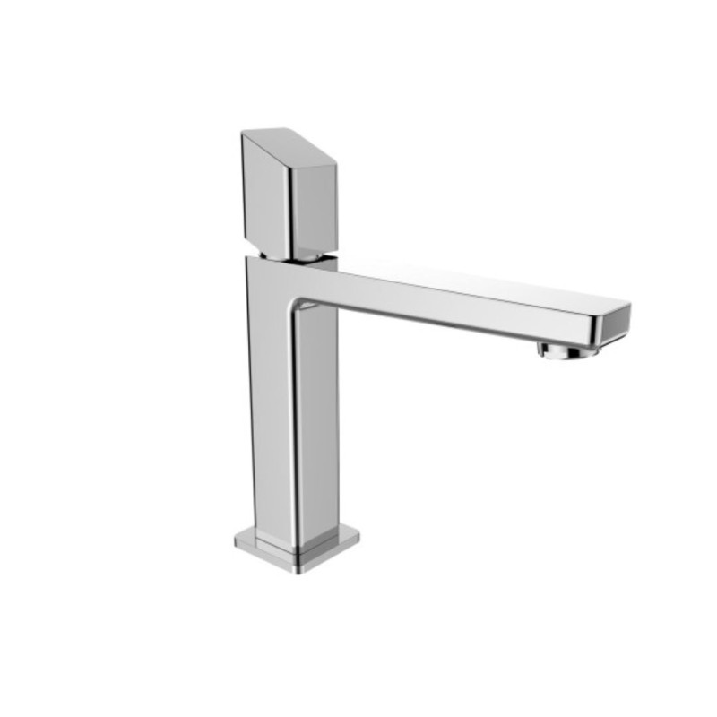 MISCELATORE LAVABO MEDIO OMBRA CON SCARICO CLICK-CLACK CROMO