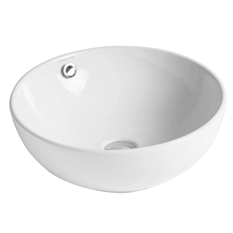 Lavabo SOFT 03 da appoggio con troppopieno ad installazione libera