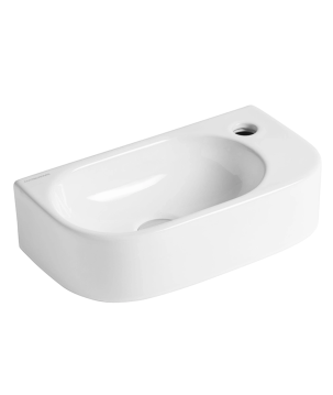 Lavabo SMALL 03  da appoggio o sospeso sx monoforo