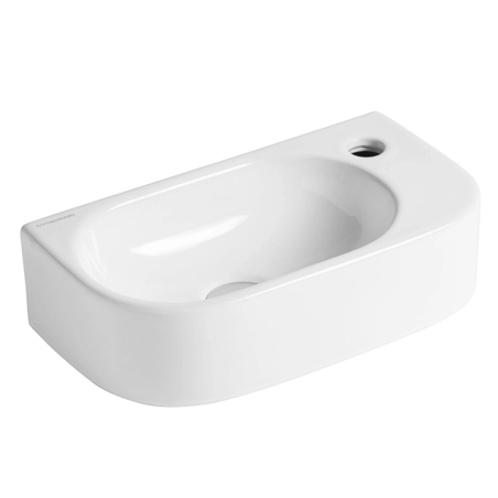 Lavabo SMALL 03  da appoggio o sospeso sx monoforo