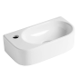 Lavabo SMALL 04 da appoggio o sospeso dx monoforo